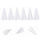 12 cônes en polystyrène blanc pour décorations de sapin de Noël et centres de table 4