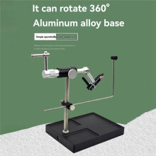 Fly Tying Set Vise and Pedestal 360 Rotation Fly Making Tool Fishing Fly Tieing Tools Adjustable Device Hook Tie Table