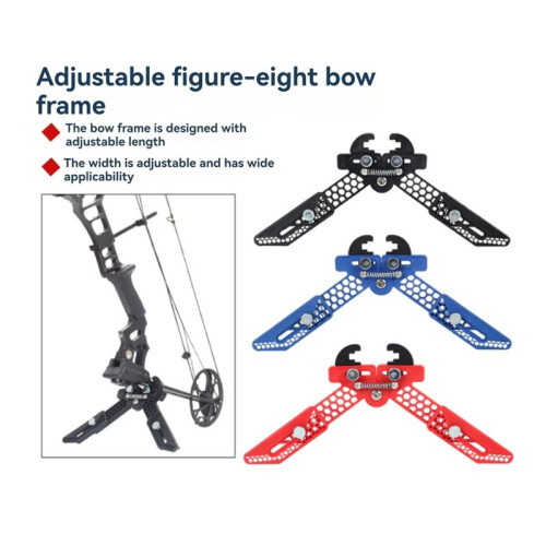 Compound Bow Stand Adjustable Triangular Support Archery Bow Rack for Target Practice Hunting Range C 1