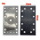 178x93mm 12Hole Square Backing Pad Hook & Loop Sanding Pads for  RS300 EQ-/LRS 93 Sander Power Polisher Tools 5