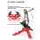 Compound Bow Stand Adjustable Triangular Support Archery Bow Rack for Target Practice Hunting Range C 5