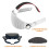 For Quest 3S Soft Rubber  Strap+Open Support Face Mask,Quick Release VR  Strap for Meta Quest 3 Accessory Black 7