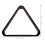 Suporte triangular para bolas de bilhar Worgeous em madeira, cor preta, resistente e durável. 12,7 cm (5 polegadas). 2