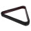 Suporte triangular para bolas de bilhar Worgeous em madeira, cor preta, resistente e durável. 12,7 cm (5 polegadas). 5