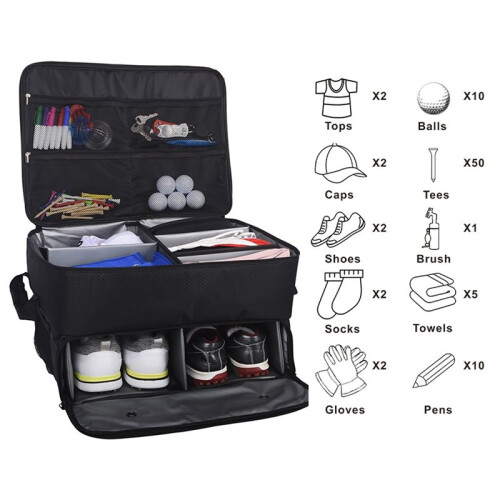 Trunk Organizer with Separate Ventilated Compartment , Waterproof  Locker Bag  Accessories 1