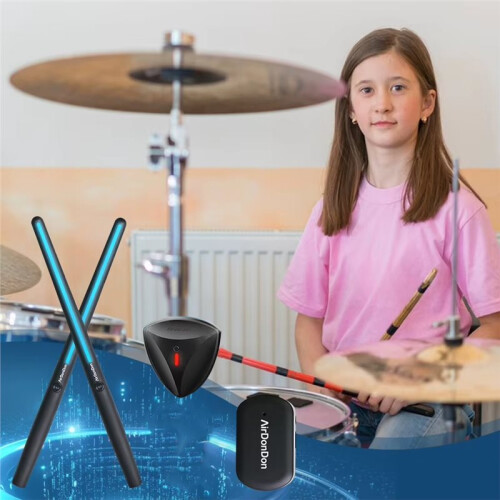 Portable Air Drum Set  Virtual Electronic Drum Set Realistic Effect for Beginners Professionals 2