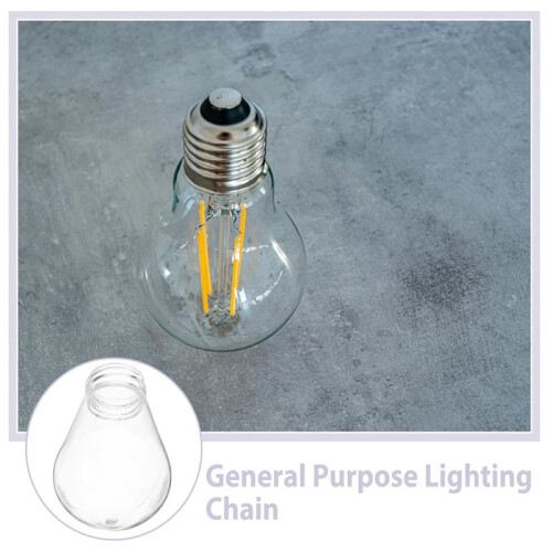 Plastic E27 Light Bulb Covers Standard Interface Lamp Shades for String Lights Protectors for Extended Bulb Lifespan 2