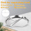 3 Pack Stainless Steel Divided Plates, 3 Compartment Portion Control, 9Inch Reusable Dinner  Trays 5