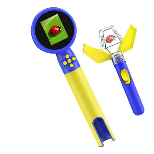 Kids Microscope with Bug Catcher Kit,1080P Digital  Handheld Microscope STEM Science Toy with LED Light 1