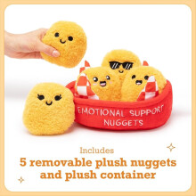 Emotional Value Chicken Nuggets Toys, Cuddly Plush Toys and Stuffed Animals, Funny or Cute Holiday Stocking Stuffer