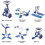 6-in-1 Solar Science Set Educational DIY Robot Kit Light Powered Toys, Multiple Assembly Shapes 2