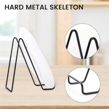 12er-Pack 15 cm Tellerständer für Präsentationszwecke, Buchständer, Dekorativer Tellerständer Aus Schwarzem Metall, Kleine Staffeleien für