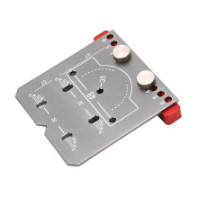 Localisateur de forage pour porte de meuble, guide de trou en alliage d'aluminium pour menuiserie S