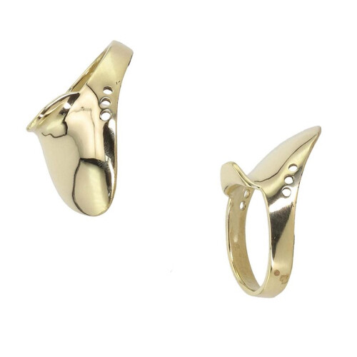 Protective Gear Adjustable Thumb Ring in Solid Brass Material for Archers D 1