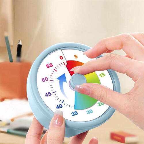 Kids Timer Visual Silent Learning Tool Digital Countdown Clock for School Classrooms Kitchens Bedroom Libraries Desk 2