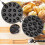 16-Hole Walnut Cookie Cutter, Universal Baking Pan with Non-Stick Coating and Wooden Handle 3