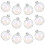 Iridescent Clear Christmas Ornament Balls 12pcs 4