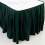 Jupe de table de banquet BalsaCircle 4,27 m x 74 cm en polyester vert chasseur 6