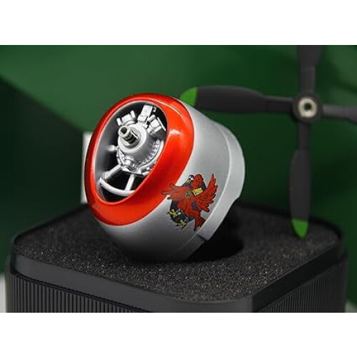 P-47 Fighter Air Vent Ornament with Spinning Propeller 2