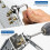 Set di 6 Pinze per Rivetti, Dadi A Pressione, Pinze per Rivetti, Set di Rivetti per M3-M10 con 60 Pezzi di Dadi 5