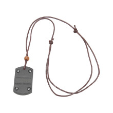Negative Ion Volcanic Stone Pendant, Adjustable, Promotes Circulation