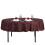 Nappe ronde en polyester marron chocolat 178 cm (70 pouces) 4