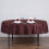 Nappe ronde en polyester marron chocolat 178 cm (70 pouces) 6