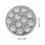 1 Σετ Μπουλόνι Πινακίδας Κυκλοφορίας Μεταλλικό Ασημί για Αξεσουάρ Πινακίδας 2
