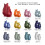 Wade WA967802RED - Wade Fish Jug 0.6L Red 8