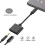 Προσαρμογέας ακουστικών USB-C σε 3,5 χιλ. με μικρόφωνο και διαχωριστή φόρτισης, 3