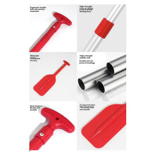 Retractable Paddle Oar Telescope Rafting Aluminum Boating Aluminum Rafting Paddles Portable Rowing Paddles