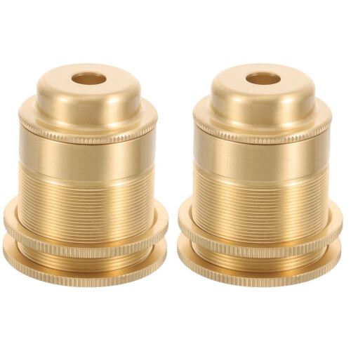 Lot de 2 douilles E27 en cuivre pour ampoule. 2