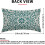 Μαξιλαροθήκες σε στυλ γαλαζοπράσινου boho 12x20", Vintage με σχέδιο λουλουδιών, λινά 4