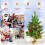 2ft Mini Christmas Tree with 60 Tips, Pine Cones & Berries – Small Tabletop Artificial Pine Tree for Xmas Home Décor 7