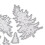 FRCOLOR Christmas Tree Die Artificial Cuts for Card Making Xmas Trees Silver 2