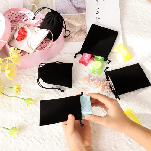Satin Drawstring Gift Bags 10 x 15 cm, 20 Pack 2