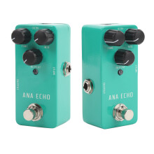 Pedal de retardo analógico DC9V aleación de aluminio 12mA