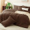 7-Pc Brown Full Comforter Set: Down Alternative Comforter, Sheets, Shams & Pillowcases 6