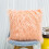 Housse de coussin carrée unie et moelleuse 45 x 45 cm 2