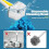 Disposable Toilet Brush Set with 40 Refills & Wall Mount 2