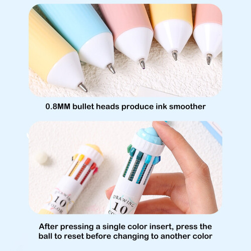 Ballpoint Pen Set 28-Color Soft Grip Pens 0.8mm 2