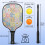 Σετ κουπιών Pickleball με ρακέτες από fiberglass σε floral σχέδια, 2 μπάλες και τσάντα – 3
