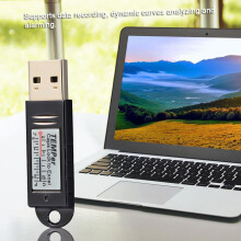 TEMPer USB Termómetro 125C, 5.3x1.4x0.7cm Plateado