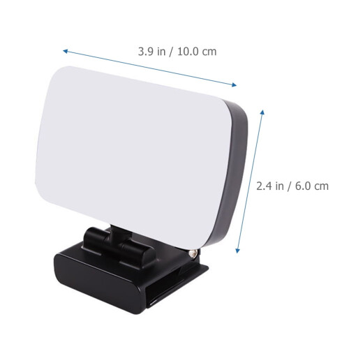 Webcam Light for Meetings Camera Lighting Video Recording Clip on Lights 1