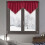 Stylish Solid Color Drape Curtains, Triangular Short Curtains for Rod – Household Classic Small Curtains 5
