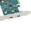 PCIe naar USB-C-adapter met dubbele poort, 10 Gbps 5