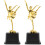 2pcs Dance Competition Trophy Dance Trophy Exquisite Dance Trophy Ballet Students Dance Trophy 3