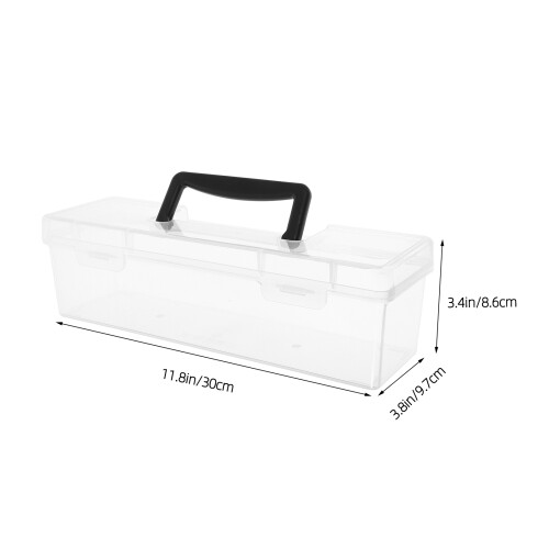 Multifunctional Toolbox Stackable Bolt Craft Organizer and Storage Black 1