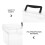 Multifunctional Toolbox Stackable Bolt Craft Organizer and Storage Black 3
