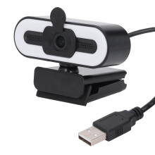 1080P HD-Webcam mit 120 Ringlicht USB 2.0 Schwarz